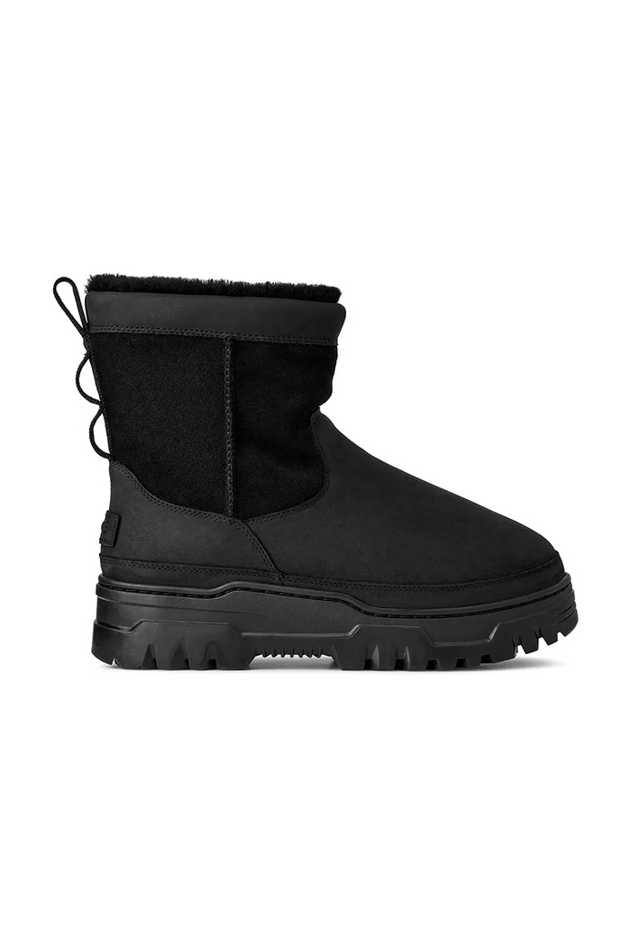 UGG Cizme de zăpadă din piele întoarsă Heritage Pull-On Trailgazer negru 1158213.BLK
