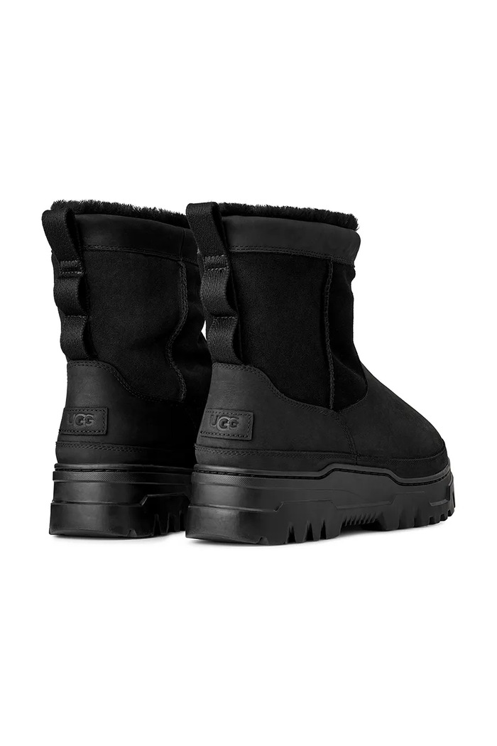 Încălțăminte UGG Cizme de zăpadă din piele întoarsă Heritage Pull-On Trailgazer 1158213.BLK negru
