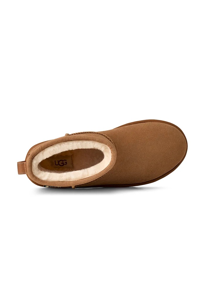 Semišové snehule UGG Classic Mini GTX 1171150.CHE hnedá