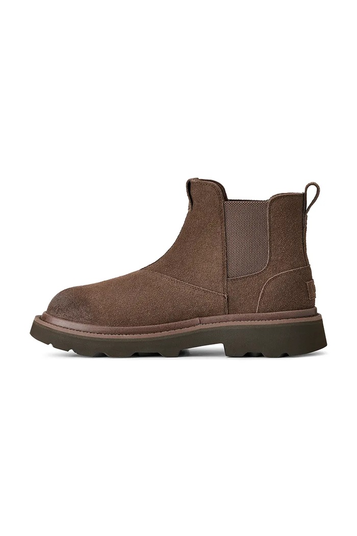 Замшеві кросівки UGG Chelsea Lug коричневий 1171372.MLSS