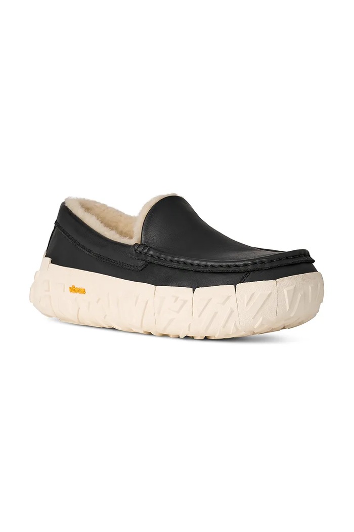UGG bőr mokaszin Ascot Wrap Tech Noir 1171791.BKJ fekete AW25