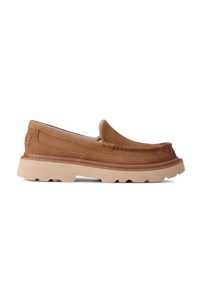 Semišové mokasíny UGG Ascot Lug casual hnědá 1172691.CHE