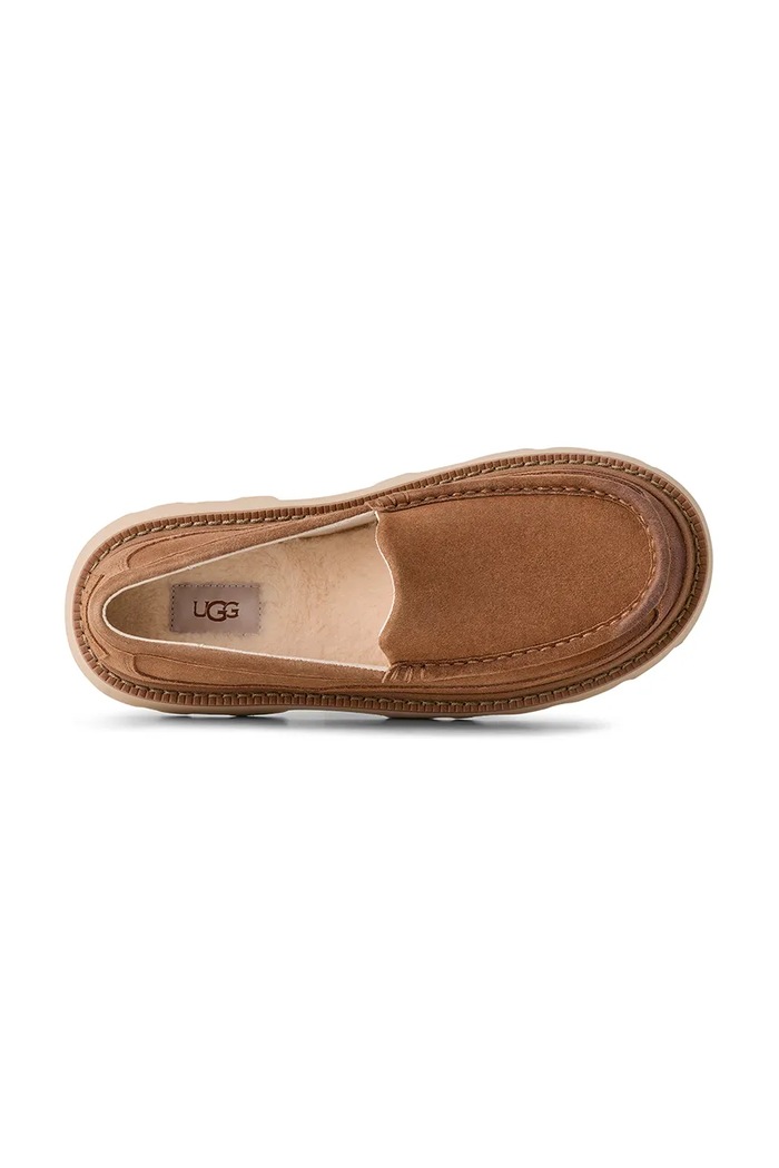 Semišové mokasíny UGG Ascot Lug 1172691.CHE hnědá