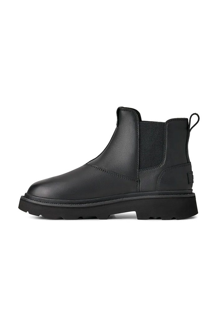 Шкіряні черевики UGG Chelsea Lug Leather чорний 1172990.BLK