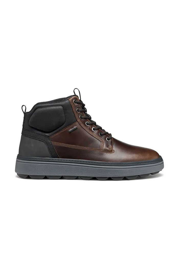 Geox buty wysokie U SPHERICA ECUB-1.1 skóra licowa brązowy U56LUB.0FFCQ.C6238