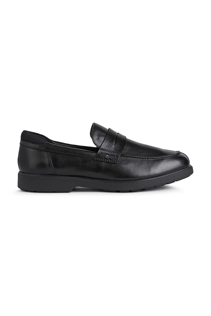 Usnjeni mokasini Geox U SPHERICA EC11 WIDE Elegantno črna U25EMB.00043.C9999