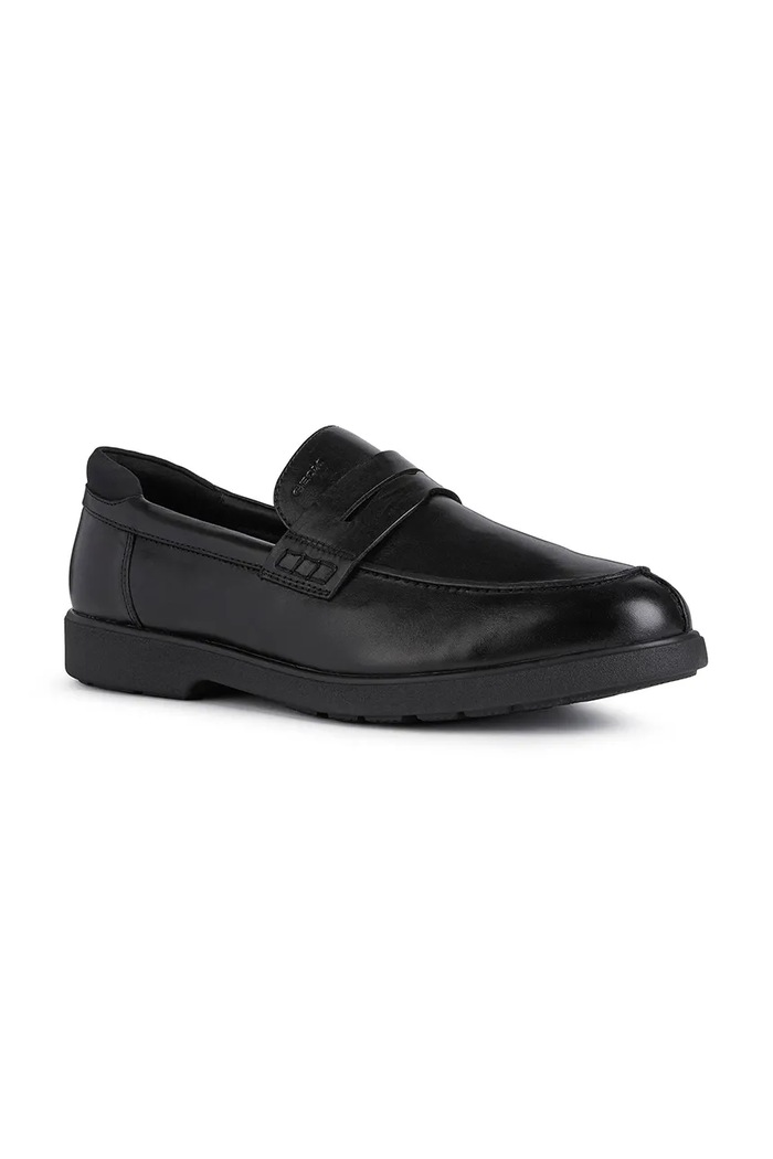 Usnjeni mokasini Geox U SPHERICA EC11 WIDE U25EMB.00043.C9999 črna AW25