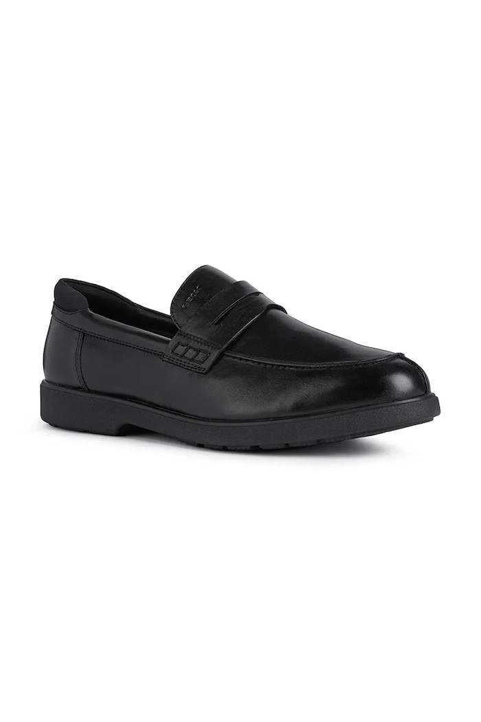 Usnjeni mokasini Geox U SPHERICA EC11 WIDE U25EMB.00043.C9999 črna AW25
