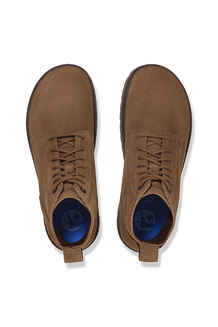 Σουέτ παπούτσια Birkenstock Highwood Lace Mid M καφέ 1030965