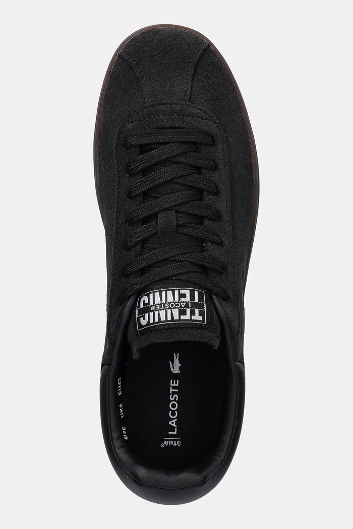 Σουέτ sneakers Lacoste Baseshot Sneakers μαύρο 50SMA0026