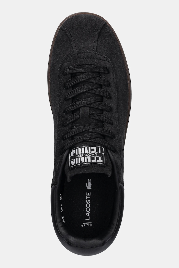 Σουέτ sneakers Lacoste Baseshot Sneakers μαύρο 50SMA0026