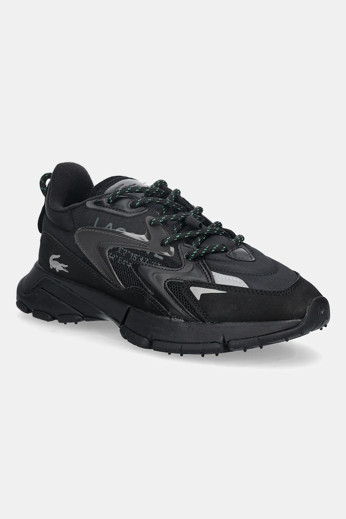 Topánky Lacoste L003 Neo Tech Sneakers usňová koža čierna 50SMA0126