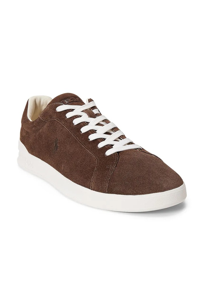 Polo Ralph Lauren sneakersy skórzane Hrt Crt Ii 809973732002.200 brązowy AW25
