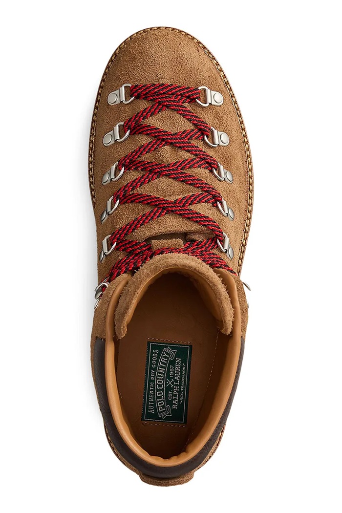 Polo Ralph Lauren velúr bakancs Polo Alpine Boots barna 812974118001.270