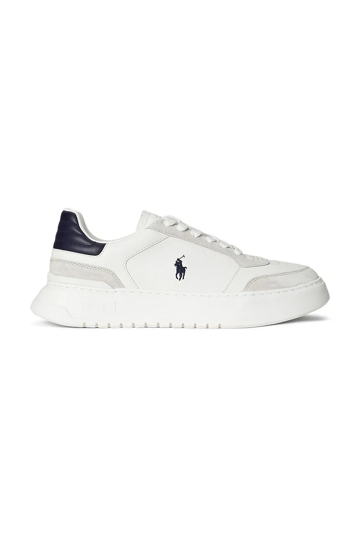 Polo Ralph Lauren sneakersy skórzane Rlite Sport niska biały 809974098002.100