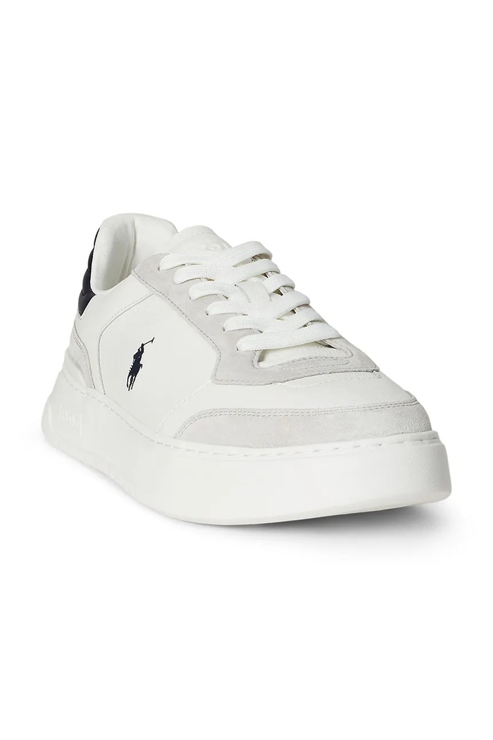 Polo Ralph Lauren sneakersy skórzane Rlite Sport 809974098002.100 biały AW25