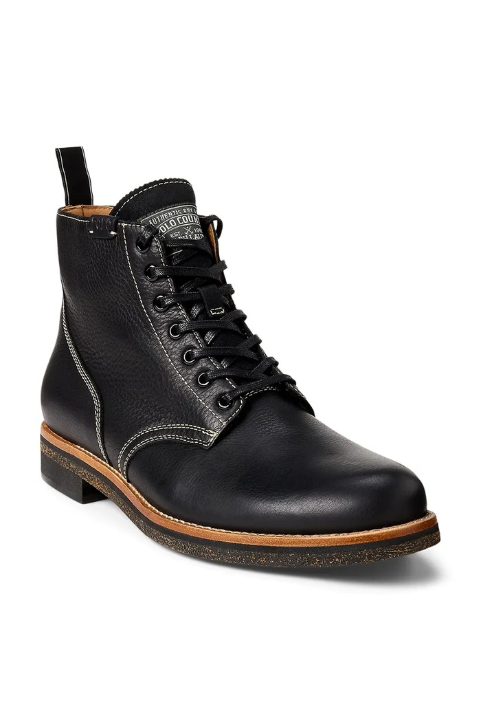 Visoki usnjeni čevlji Polo Ralph Lauren Radford Boot 812959000001.001 črna AW25