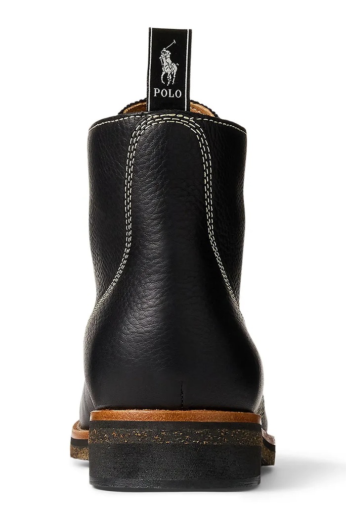 Obutev Visoki usnjeni čevlji Polo Ralph Lauren Radford Boot 812959000001.001 črna