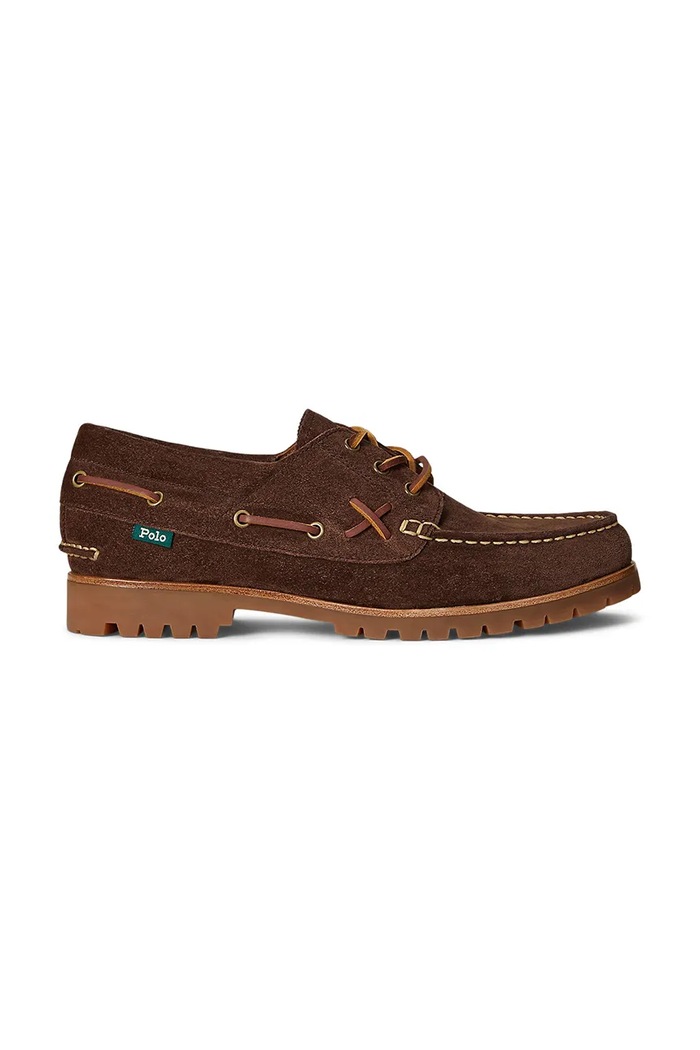 Polo Ralph Lauren mocasini de piele Ranger Deck piele maro 812974979003.201