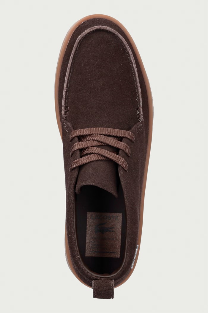 Κλειστά χαμηλά παπούτσια Ανδρικά σουέτ Baseshot Chukka Sneakers Lacoste 50SMA0028 καφέ