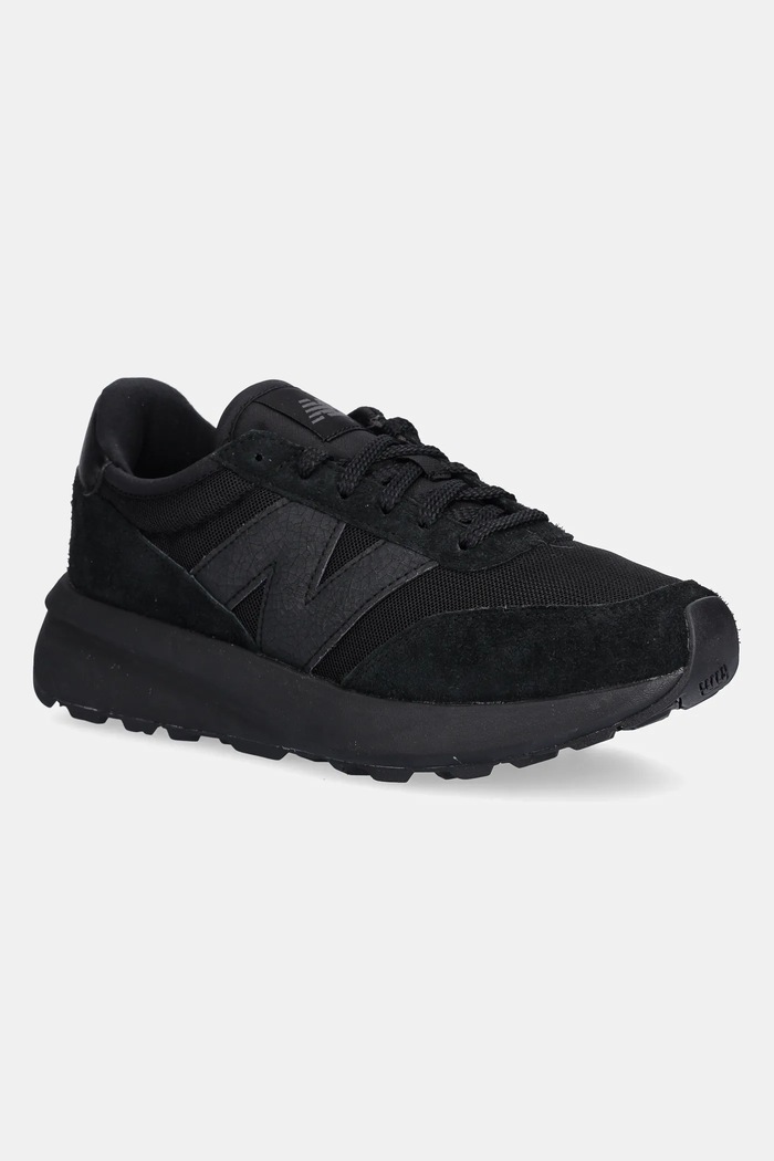Superge iz semiša New Balance 370 Semiš črna U370AJ