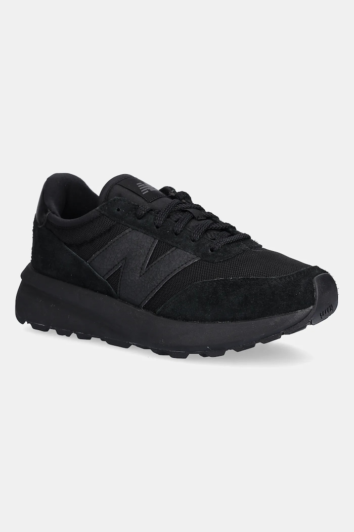 Superge iz semiša New Balance 370 Semiš črna U370AJ