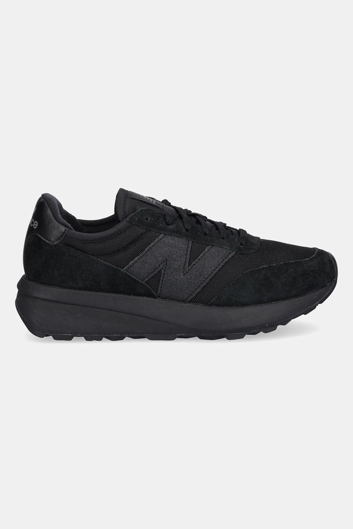 Superge iz semiša New Balance 370 U370AJ črna SS26