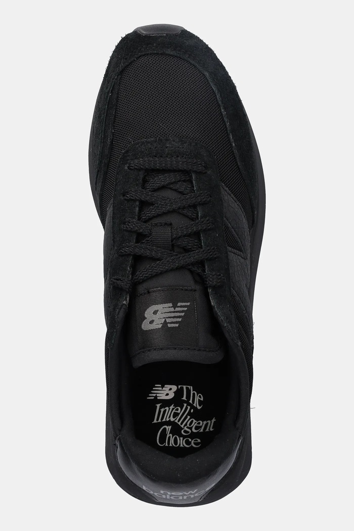 Superge iz semiša New Balance 370 črna U370AJ