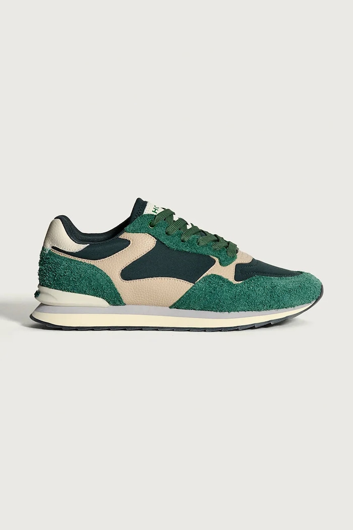 Hoff sneakers CITY ANWERP MAN pelle scamosciata verde 22502612