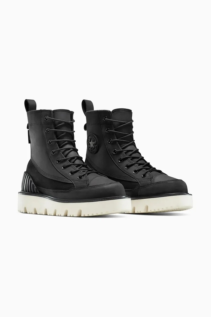 Αρβύλες από δέρμα nubuck Converse Chuck 70 Rugged A14190C μαύρο AW25