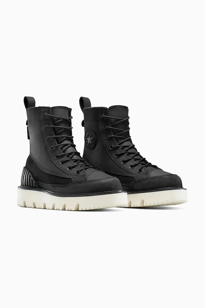 Αρβύλες από δέρμα nubuck Converse Chuck 70 Rugged A14190C μαύρο AW25