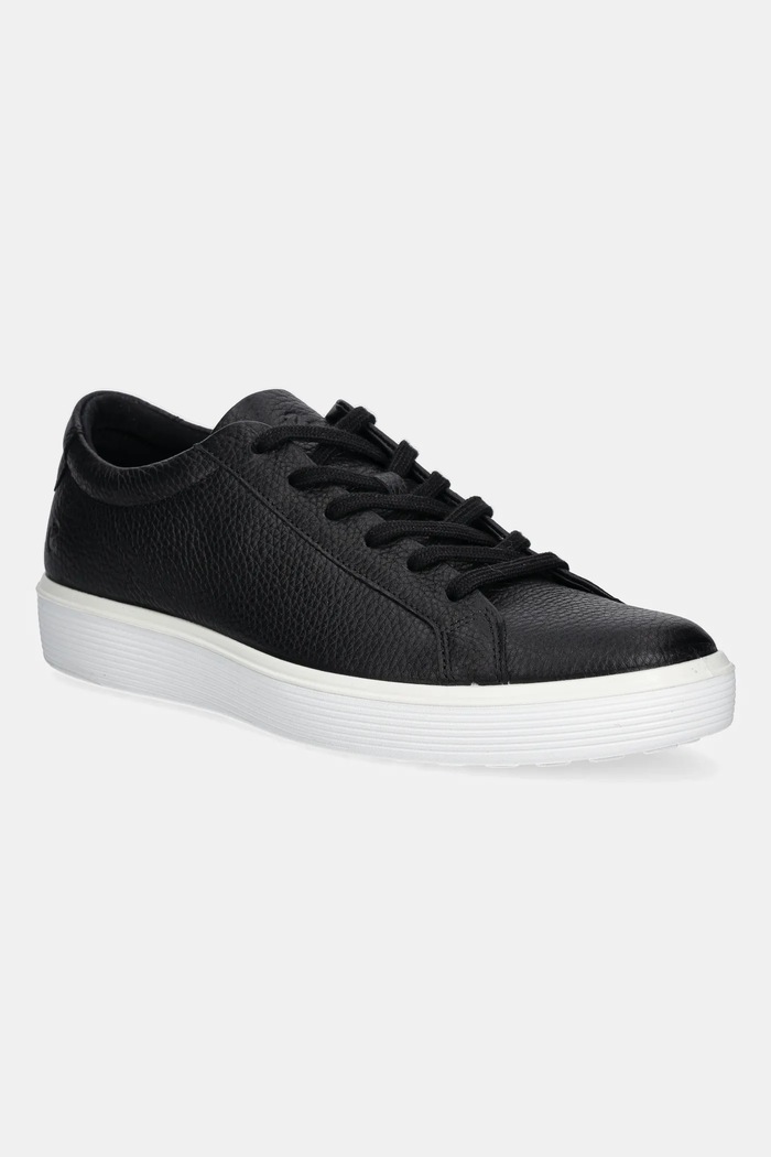 Ecco bőr sportcipő Soft 60 Lace alacsony fekete 582404.01001