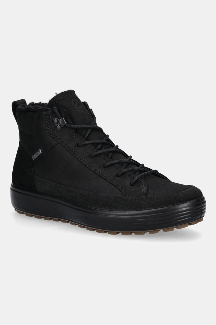 Ecco Παπούτσια nubuck Ecco Soft 7 Tred High Boot μαύρο 450444.51052