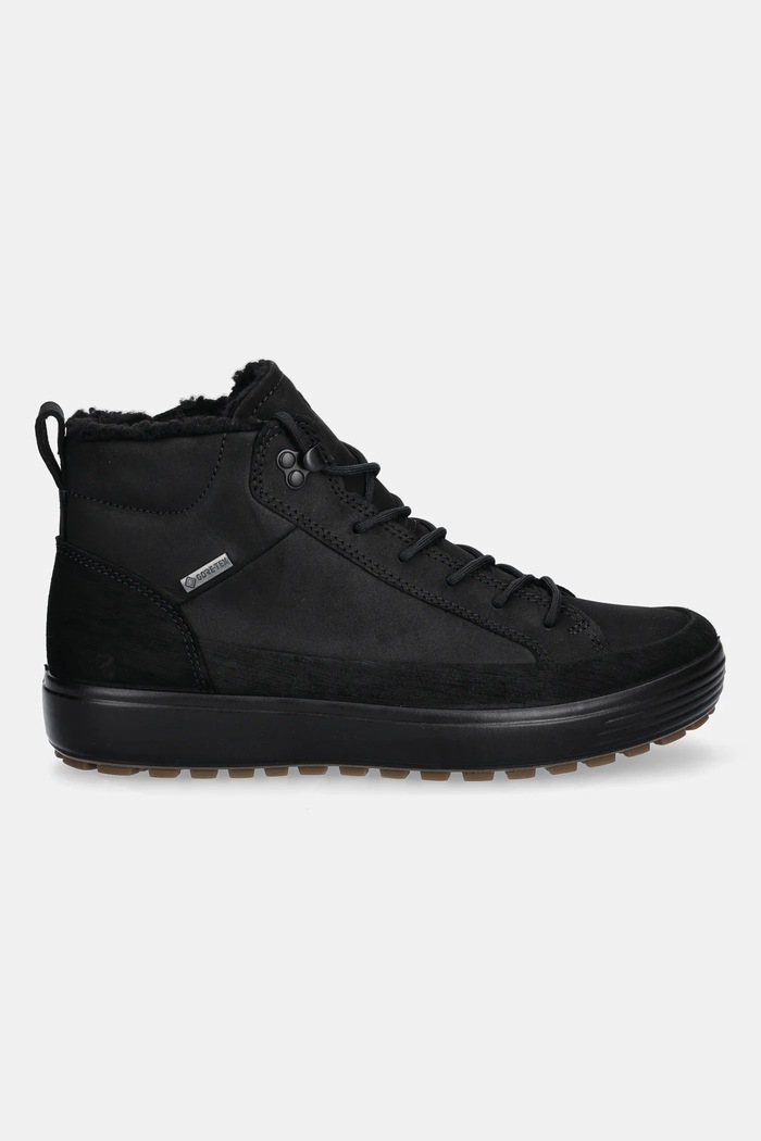 Ecco Παπούτσια nubuck Ecco Soft 7 Tred High Boot 450444.51052 μαύρο AW25
