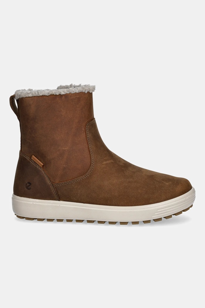 Čizme za snijeg od brušene kože Ecco Soft 7 Tred Warm 450753.02034 smeđa AW25