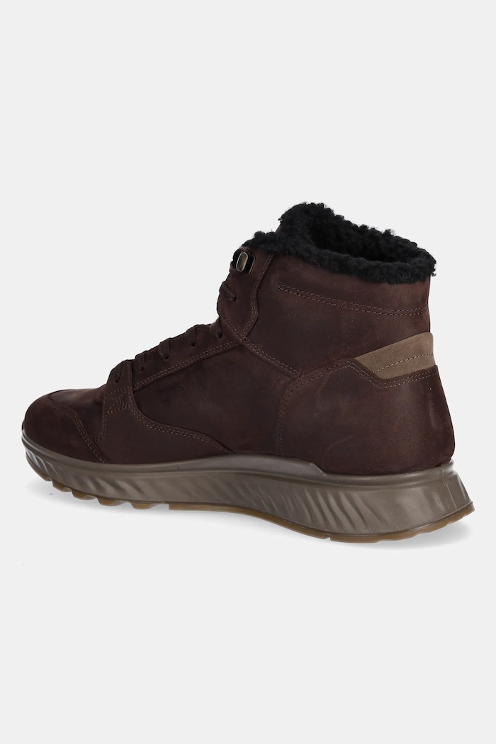 Boty Nubukové boty Ecco Exostride Mid Warm 835414.02178 hnědá