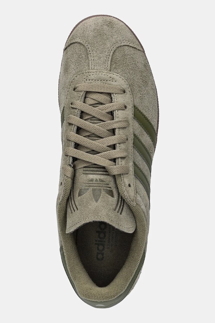 Semišové tenisky adidas Originals Gazelle zelená JR6288