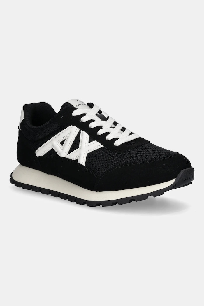 Tenisky Armani Exchange imitácia kože čierna XM001960.AF19388.MC024