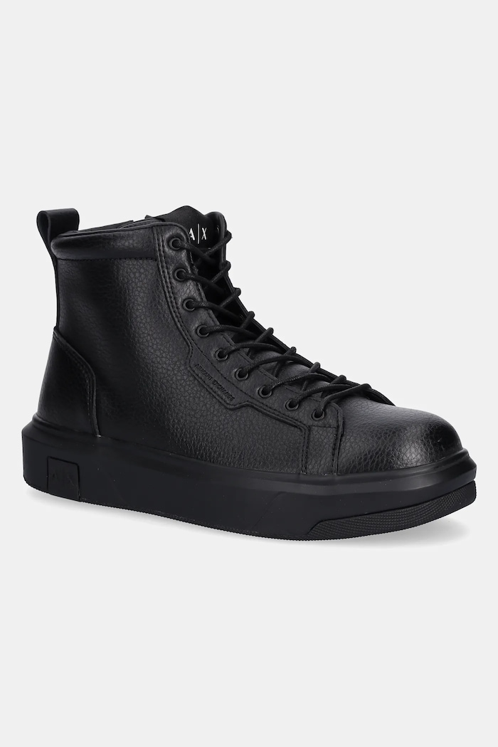 Kožená obuv Armani Exchange casual čierna XM001963.AF19402.UC001