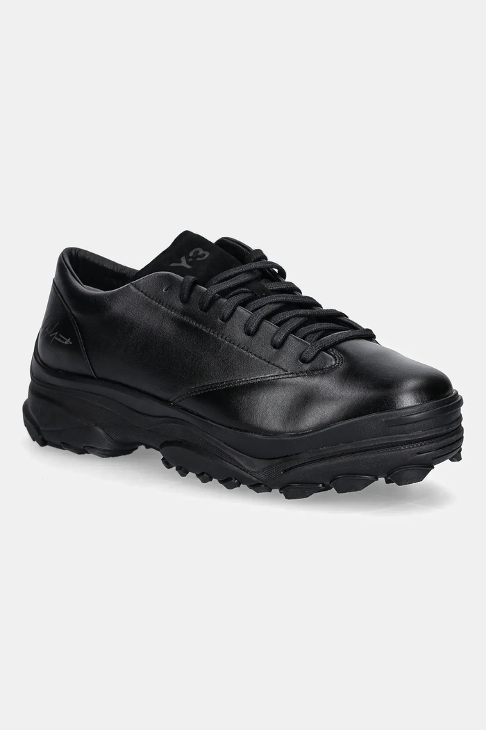 Δερμάτινα sneakers Y-3 GSG9 Lo λείο δέρμα μαύρο JS2453