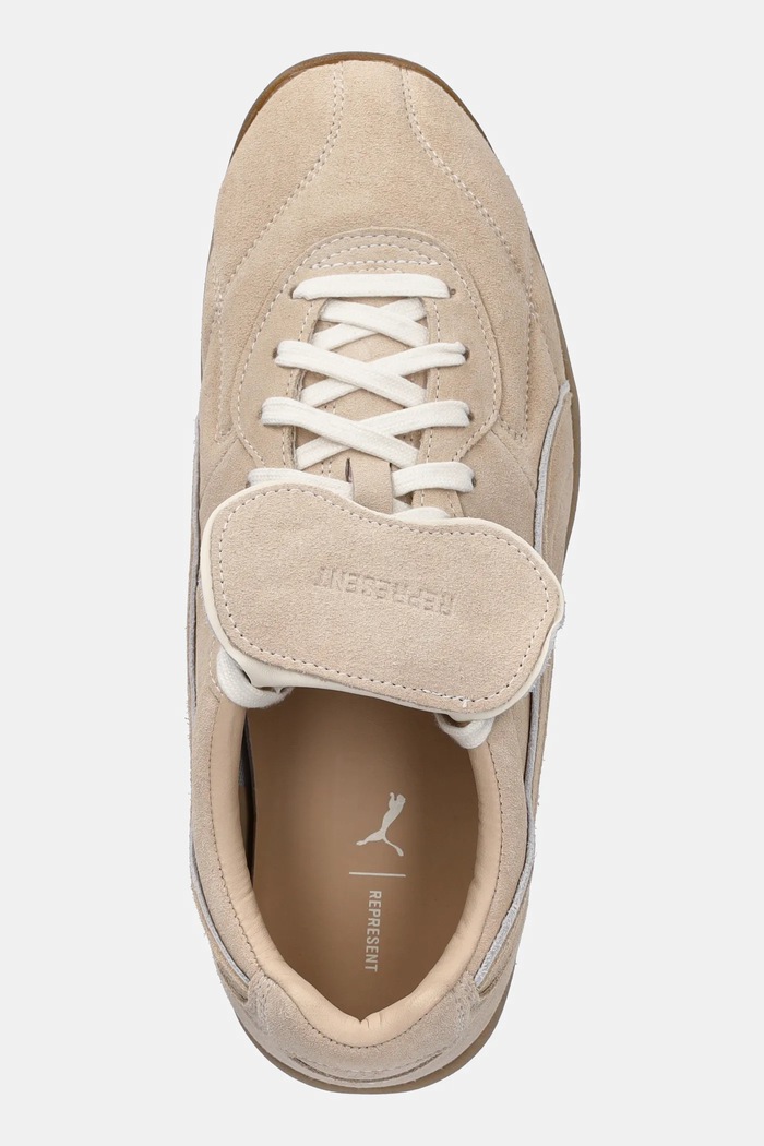 Semišové tenisky King Indoor Puma x REPRESENT béžová 403454