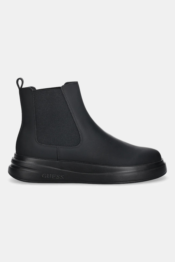 Guess ghete chelsea de piele ELKO FMFELK.LEA10.BLACK negru AW25