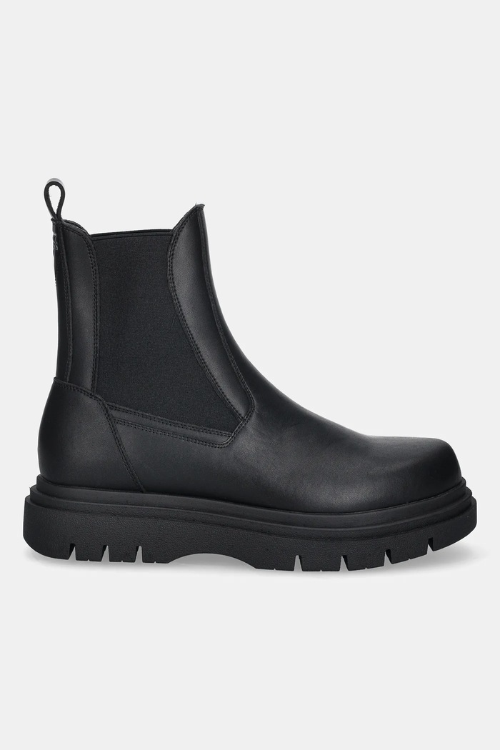 Guess ghete chelsea de piele FERGIE FMFFER.LEA10.BLACK negru AW25