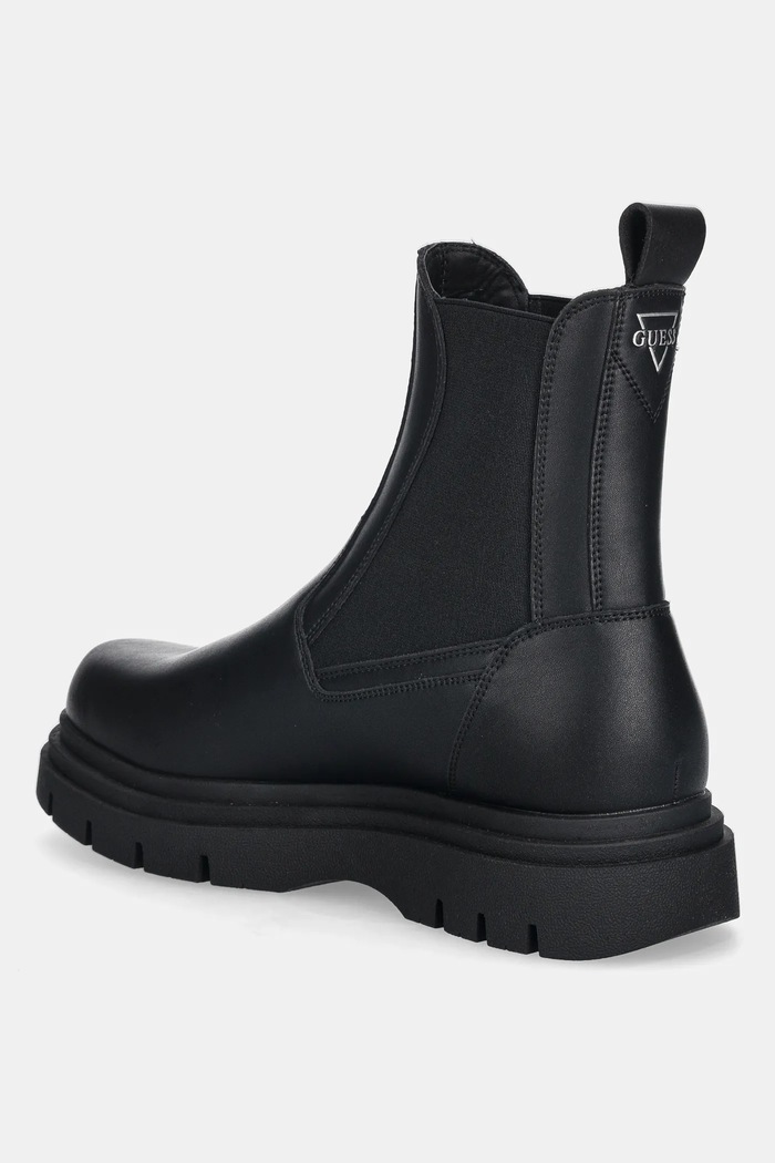 Încălțăminte Guess ghete chelsea de piele FERGIE FMFFER.LEA10.BLACK negru