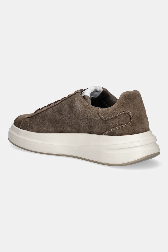 Încălțăminte Guess sneakers din piele intoarsă ELBA FMFLBA.SUE12.BROWN maro