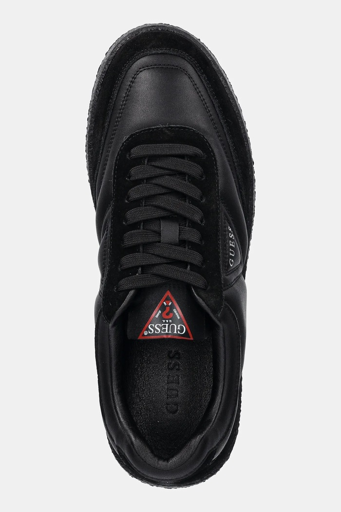 Kožené tenisky Guess WIMOH čierna FMFMOH.LEA12.BLACK