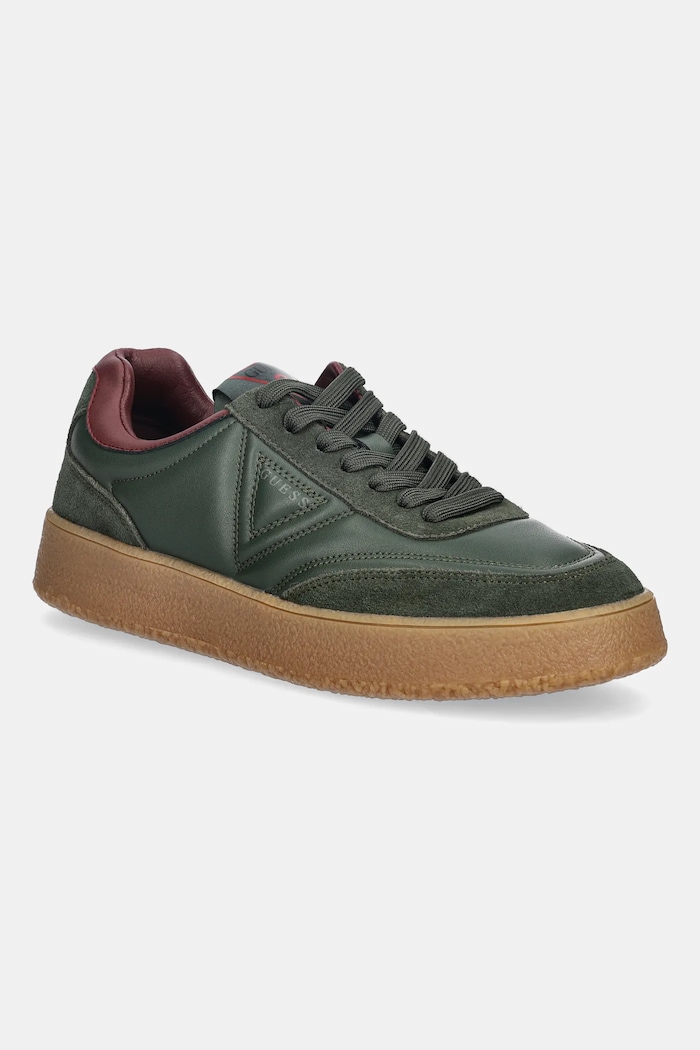 Kožené tenisky Guess WIMOH iný zelená FMFMOH.LEA12.GREEN
