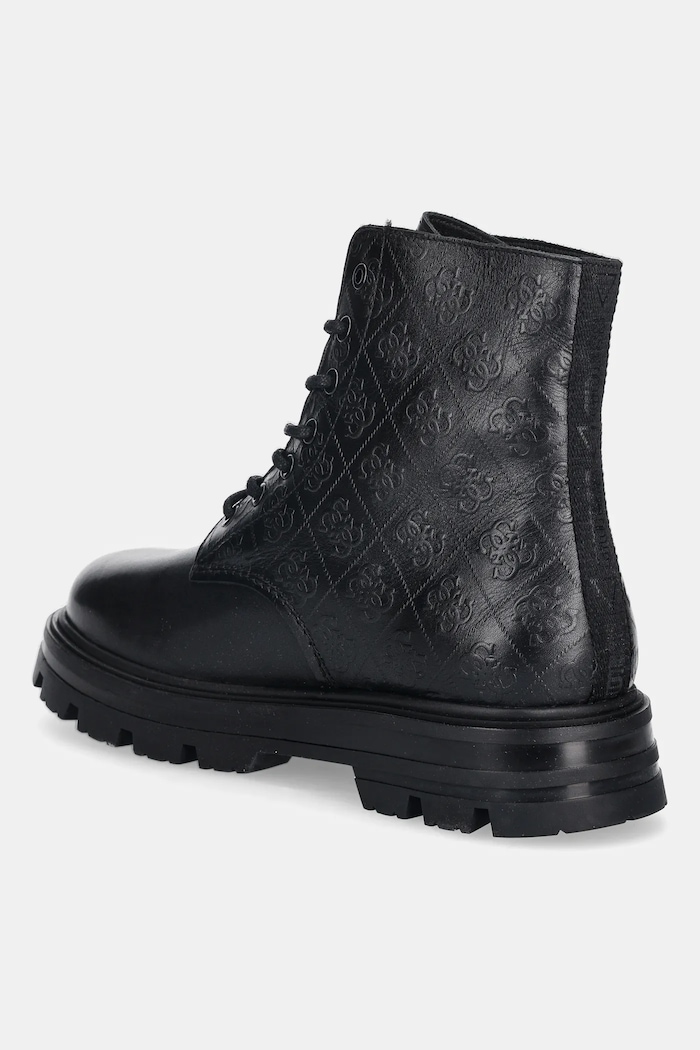 Încălțăminte Guess bocanci de piele GARDA FMFGAD.LEL10.BLACK negru