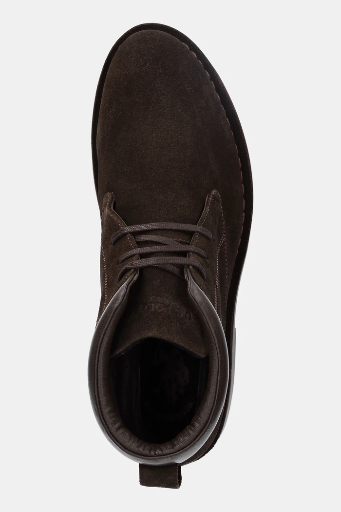 Σουέτ μποτάκια U.S. Polo Assn. MUST010 καφέ MUST010M.ESY1