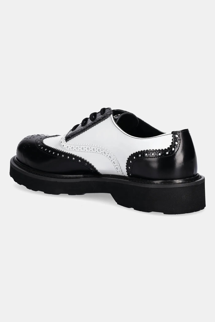 Obutev Usnjeni polškornji Kenzo Ukio Brogue FF65DB114L52.01 bela